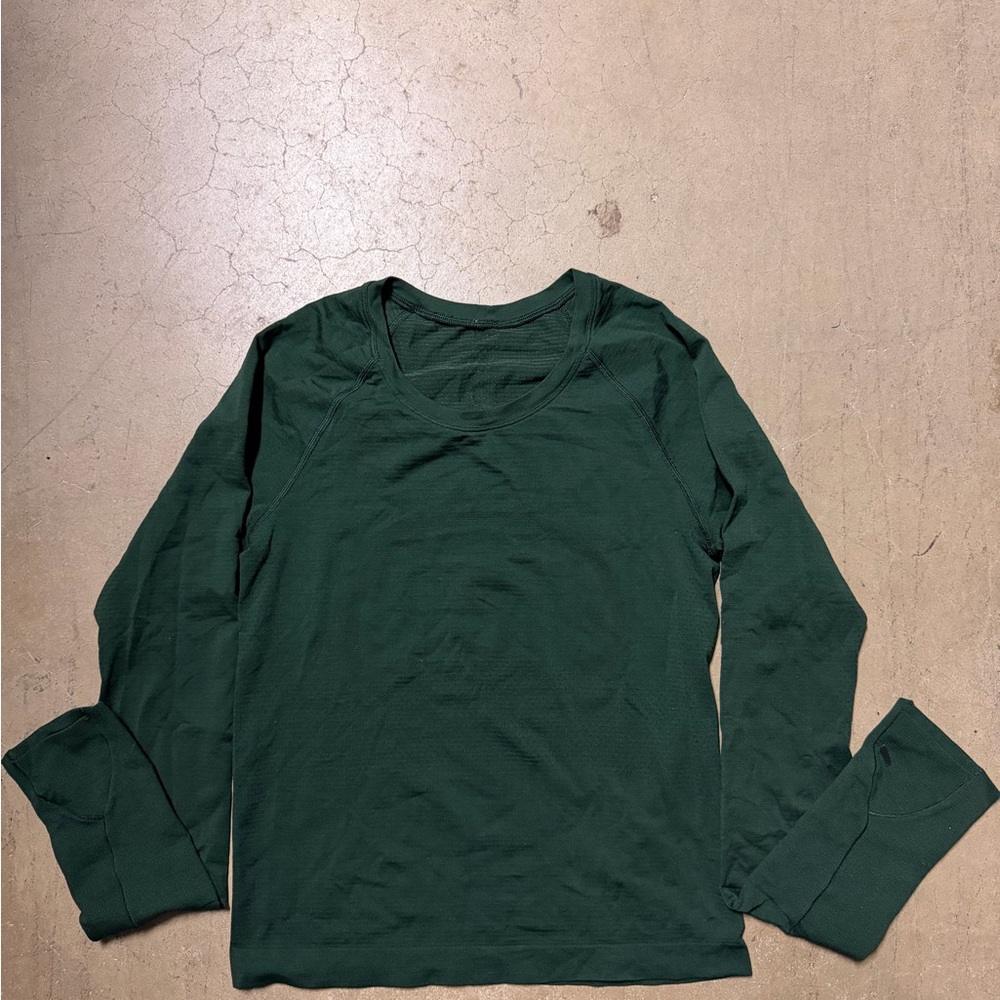 lululemon athletica Deep Green Long Sleeve Tee